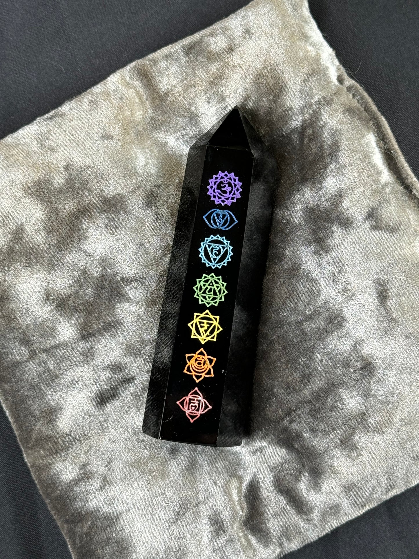 Chakras Obsidian Tower